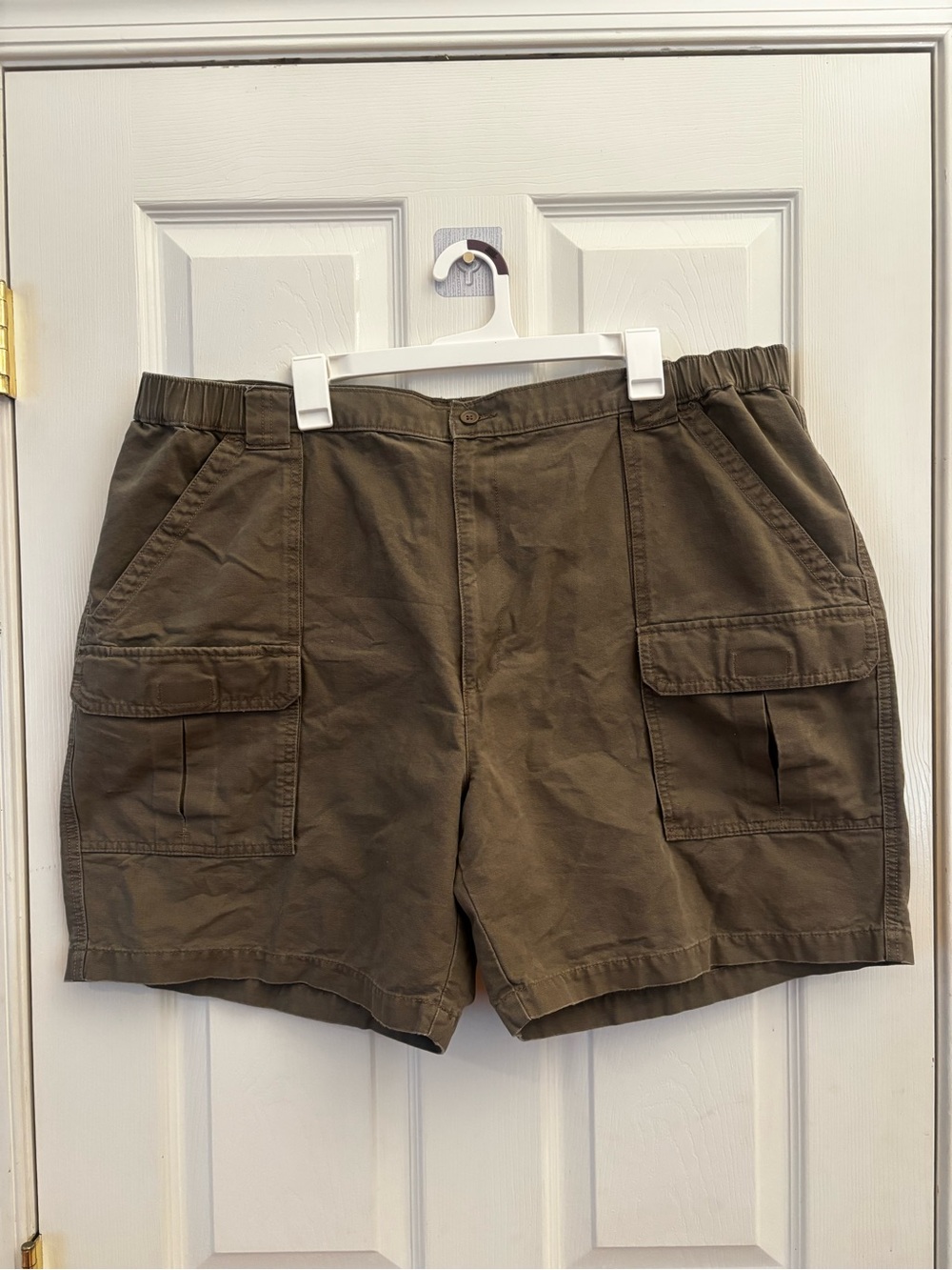 Savane Olive Green Cargo Shorts with Patch Pockets